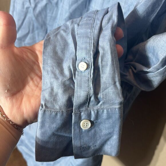 Veronica beard women’s 2 western denim look top long back cute stitching - Picture 3 of 6